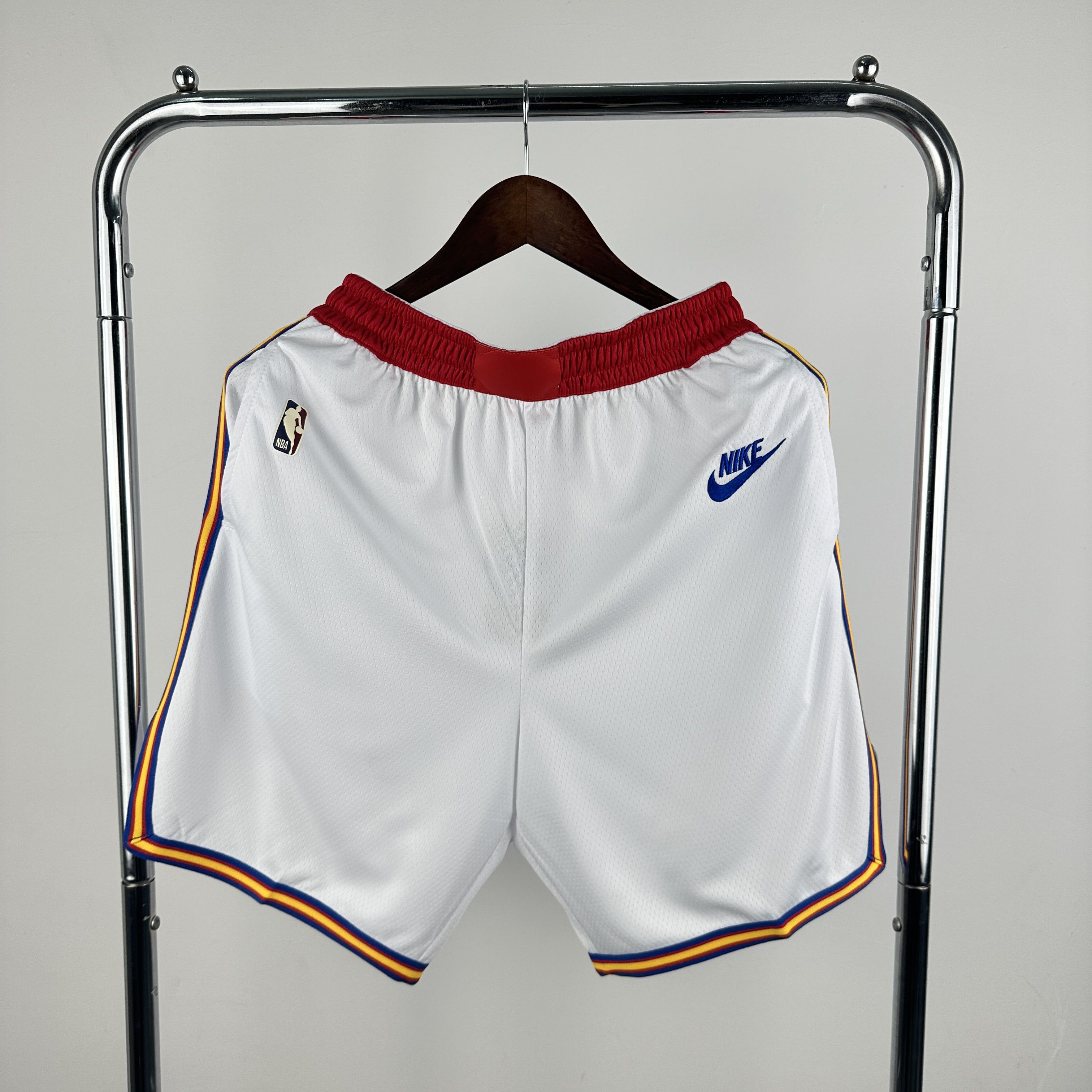 2025 Men NBA Golden State Warriors Nike White Shorts->golden state warriors->NBA Jersey
